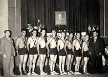 Greim, Schwarz, M. Kammerer, L. Kammerer, Gutwein, Scholl, Kraft, Ruggaber (1957) Greim, Schwarz, M. Kammerer, L. Kammerer, Gutwein, Scholl, Kraft, Ruggaber (1957)